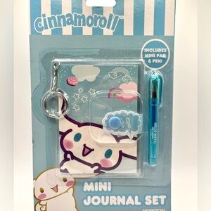 Cinnamoroll Mini Journal and Gel Pen Keychain